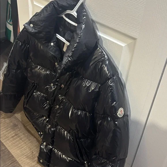Moncler Shiny Black unisex Puffer Jacket - Picture 3 of 12